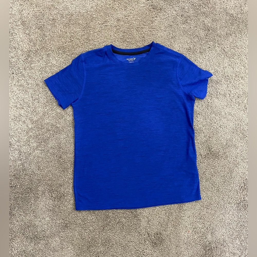 Boys Old Navy Activewear Shirt size large 10/12 Blue
